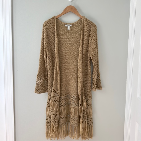 Dress Barn Sweaters - Dressbarn Camel Knit Cardigan